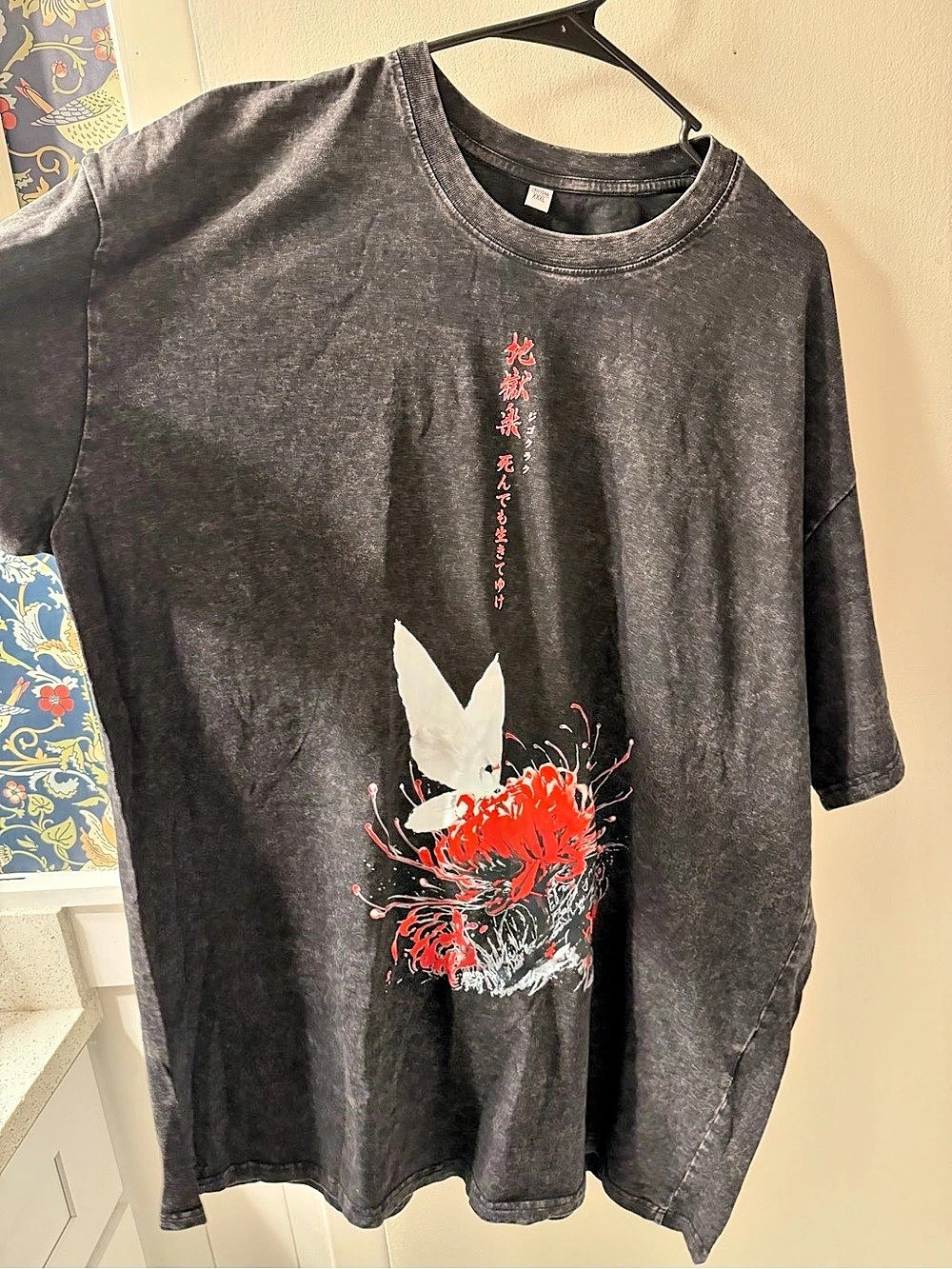 Hell’s Paradise Gavimaru Graphic Short Sleeve Tee in Black & Red Waist XXXL